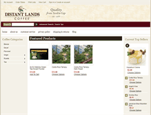Tablet Screenshot of dlcoffeestore.com